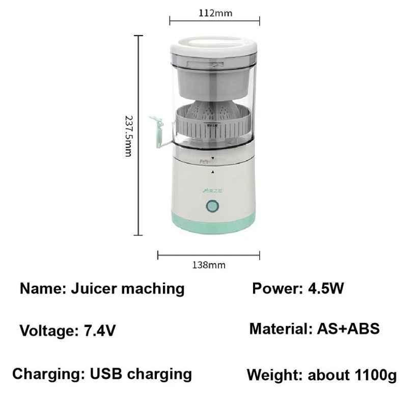 Portable USB mini electric citrus juicer 🔥Summer Sale 50% off and Additional 50 Off